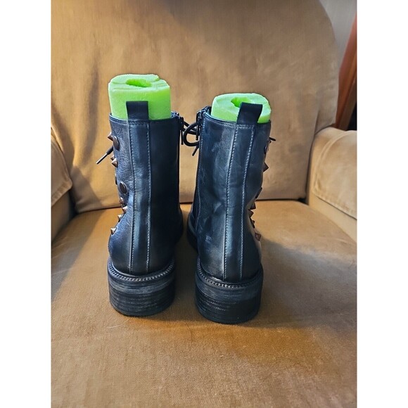 Gio + Plus Ankle Boot Leather Black Size 7.5 - Picture 2 of 10